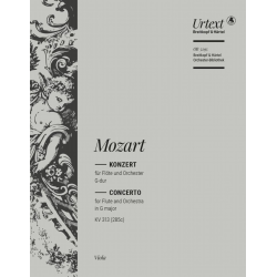 Konzert G-Dur KV313 : für Flöte -Wolfgang Amadeus Mozart