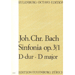 Sinfonia D-Dur op.3,1 : -Johann Christian Bach