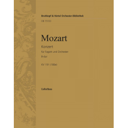 Konzert B-Dur KV191 : für Fagott -Wolfgang Amadeus Mozart