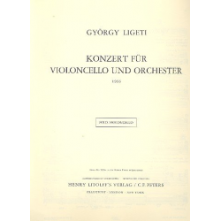 Konzert : für Violoncello und -György Ligeti