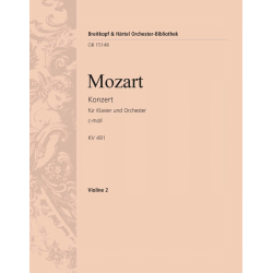 Konzert c-Moll Nr.24 KV491 : -Wolfgang Amadeus Mozart