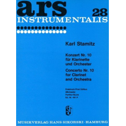 Konzert B-Dur Nr.10 : für Klarinette -Carl Stamitz
