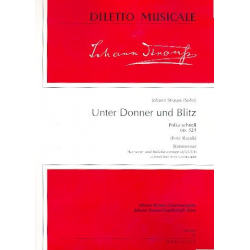 Unter Donner und Blitz op.324 : -Johann Strauß / Strauss (Sohn) / Arr.Fritz Racek