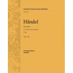 KONZERT F-DUR NR.13 HWV295 : FUER -Georg Friedrich Händel (George Frederic Handel)
