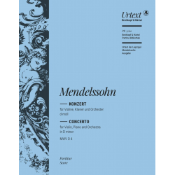 Konzert d-Moll : für Violine, -Felix Mendelssohn-Bartholdy