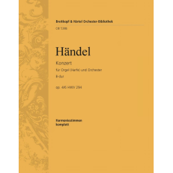 Konzert B-Dur op.4,6 HWV294 : für Orgel -Georg Friedrich Händel (George Frederic Handel)