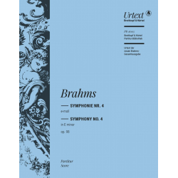 Sinfonie e-Moll Nr.4 op.98 : für Orchester -Johannes Brahms