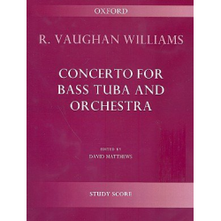 Concerto for bass tuba and orchestra (study score) -Ralph Vaughan Williams