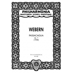 Passacaglia op.1 : für Orchester -Anton von Webern