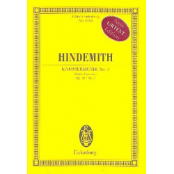 Kammermusik Nr.4 op.36,3 : für -Paul Hindemith