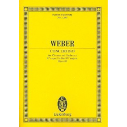 Konzert Es-Dur op.26 : füer Klarinette -Carl Maria von Weber