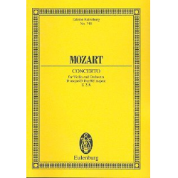 Konzert D-Dur KV218 : -Wolfgang Amadeus Mozart