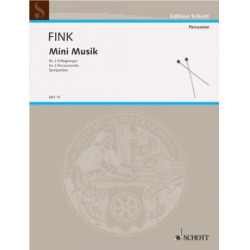Mini-Musik  für 2 Schlagzeuger -Siegfried Fink