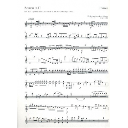 Sonate C-Dur KV329 : für Orchester -Wolfgang Amadeus Mozart