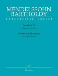 Sonate Es-Dur für Klarinette und Klavier -Felix Mendelssohn-Bartholdy