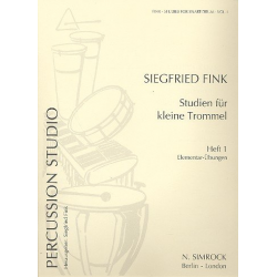 Studien für kleine Trommeln - Heft 1 -Siegfried Fink / Arr.Siegfried Fink