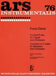 Konzert F-Dur für Fagott und Orchester (Piano Reduction) -Franz Danzi