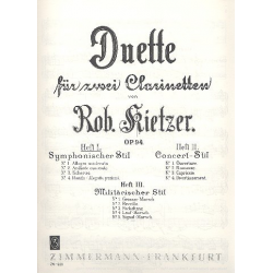 Duette für 2 Kla. op.94 Heft 1 -Robert Kietzer