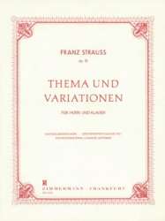 Thema und Variation op.13 für Horn & Klavier -Franz Strauss