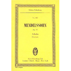 Athalia op.74 : Ouvertüre für -Felix Mendelssohn-Bartholdy