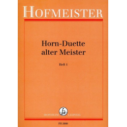 Horn- Duette alter Meister -Diverse / Arr.Albin Frehse