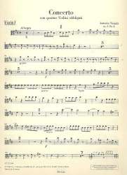 Konzert D-Dur op.3,1 RV549 : für 4 Violinen, -Antonio Vivaldi