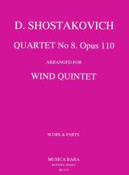 Streichquartett Nr. 8 op. 110 -Dmitri Shostakovitch / Schostakowitsch / Arr.Mark A. Popkin