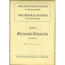 Orchesterstudien für Horn: Heft 13 Richard Strauss -Richard Strauss / Arr.Paul Plötner