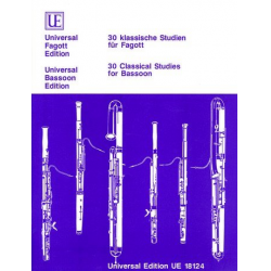 30 klassische Studien für Fagott -William Waterhouse / Arr.Gunther Joppig