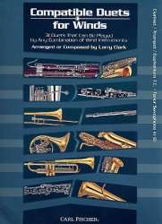 Compatible Duets For Winds - Clarinet in Bb, Trumpet in Bb, Euphonium TC in Bb,Tenor saxophone in Bb -Diverse / Arr.Larry Clark