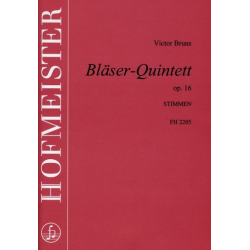 Bläser-Quintett op. 16 - Stimmensatz -Victor Bruns