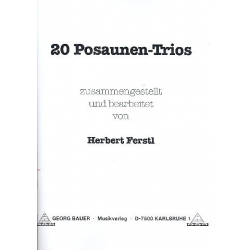 20 Posaunen-Trios -Herbert Ferstl