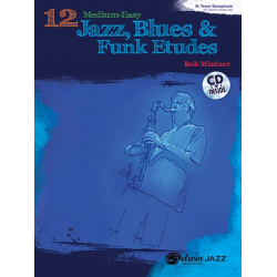 12 Medium Easy Jazz Etudes B Flat (+CD) -Bob Mintzer