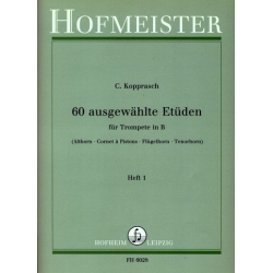 60 ausgewählte Etüden Heft 1 - Trompete - Carl Kopprasch