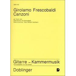 Canzoni per Canto solo -Girolamo Frescobaldi