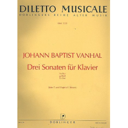 3 Sonaten -Johann Baptist Vanhal
