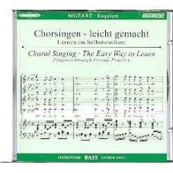Requiem KV626 : CD Chorstimme Baß -Wolfgang Amadeus Mozart