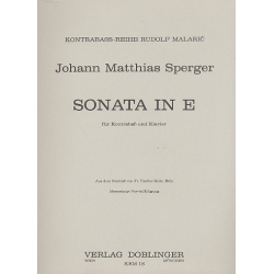 Sonata E-Dur -Johann Mathias Sperger
