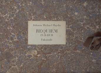 Requiem B-Dur MH838 : Faksimile von -Johann Michael Haydn