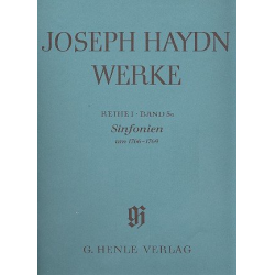 Sinfonien um 1766-1769 Reihe 1 Band 5a : -Franz Joseph Haydn