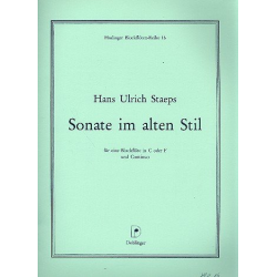 Sonate im alten Stil -Hans Ulrich Staeps