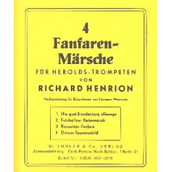 4 Fanfaren - Märsche -Richard Henrion / Arr.Hermann Männecke