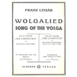 Wolgalied B-Dur - Klavierauszug -Franz Lehár / Arr.Leo Lehner