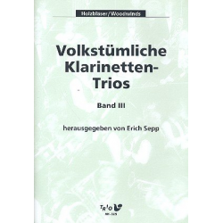 Volkstümliche Klarinettentrios Band 3 -Erich Sepp