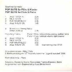 Pop-Suite für Flöte und -Manfred Schmitz