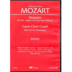 Requiem d-Moll KV626 - Chorstimme Bass : -Wolfgang Amadeus Mozart