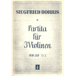 Partita für 3 Violinen -Siegfried Borris