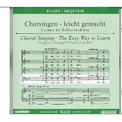 Requiem op.48 : CD Chorstimme Baß -Gabriel Fauré