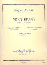 20 etudes : pour xylophone -Jacques Delecluse