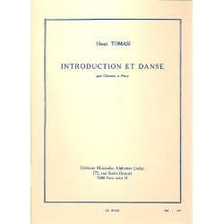 Introduction et danse : pour clarinette - Henri Tomasi